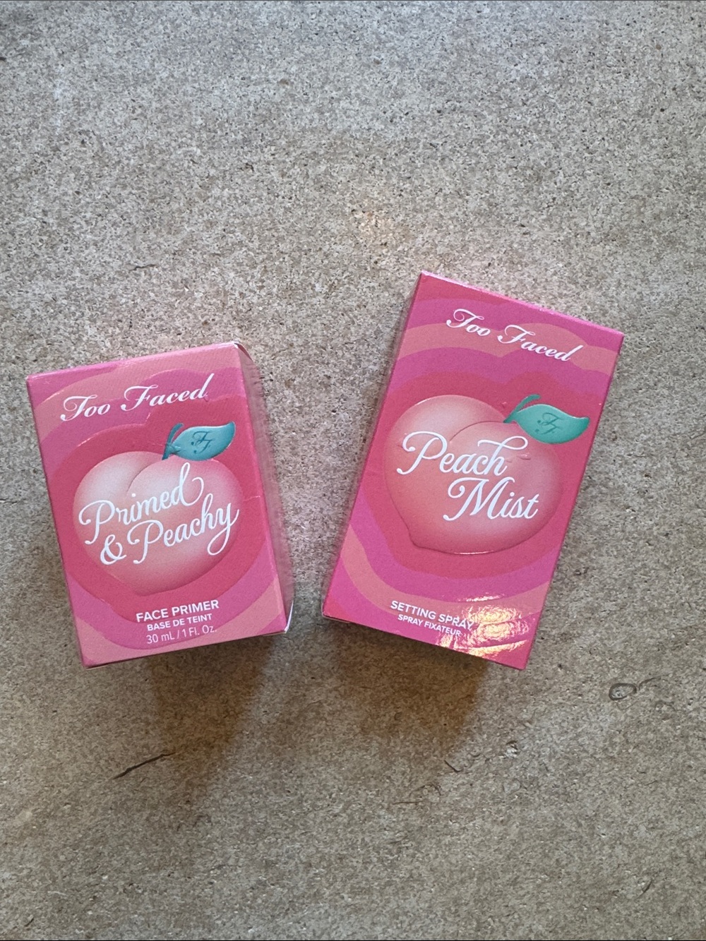 NIB Too Faced Peachy Primer Setting Duo
